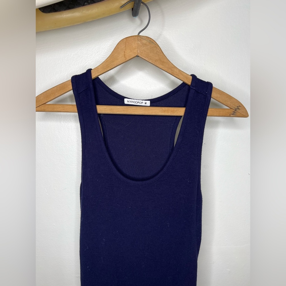 Mangopop Racerback Ribbed Bodysuit - Picture 2 of 6